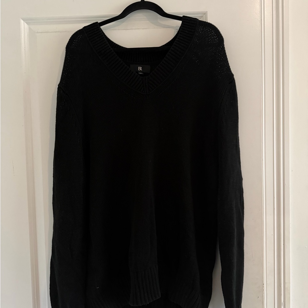 Banana Republic Men's V-Neck Black Sweater